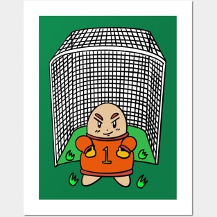 soccer goalkeeper cute style Posters and Art